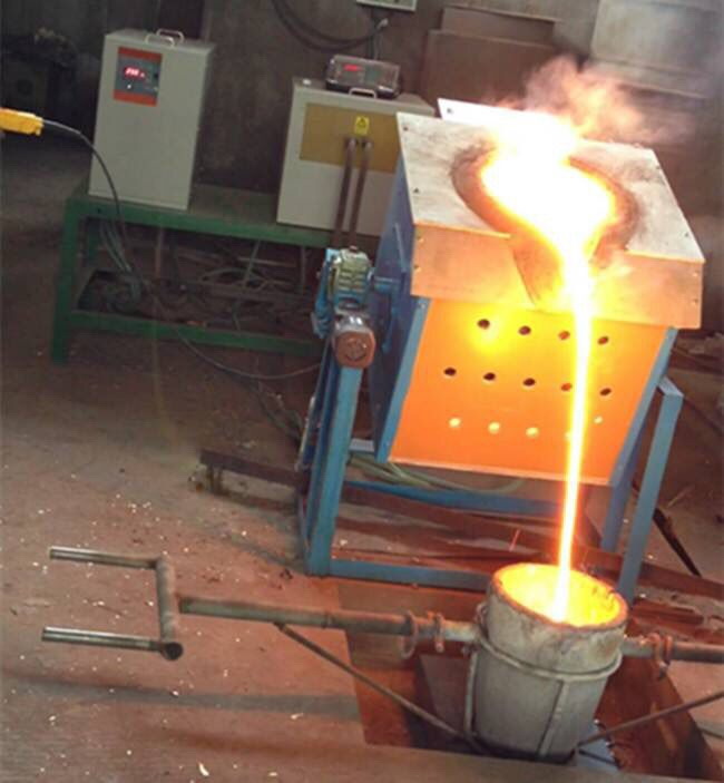 Low frequency melting furnace and intermediate frequency furnace