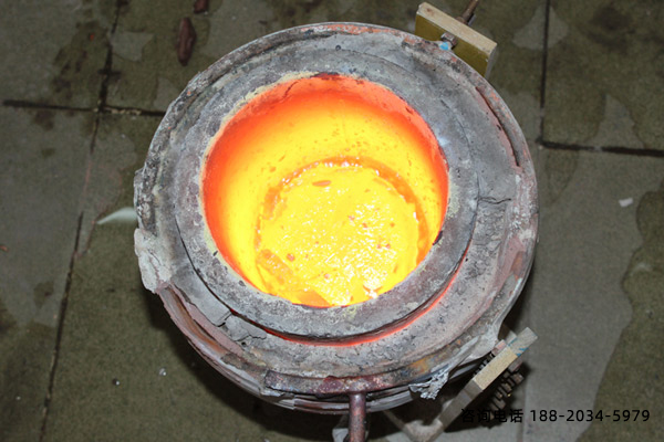 中频熔炼炉30KG熔铜案例
