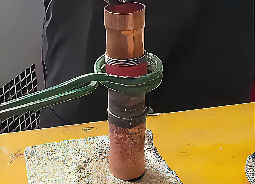 直径22mm铜管焊接演示！海瑞拓手持式高频焊机，制冷/卫浴行业焊接利器(图1)