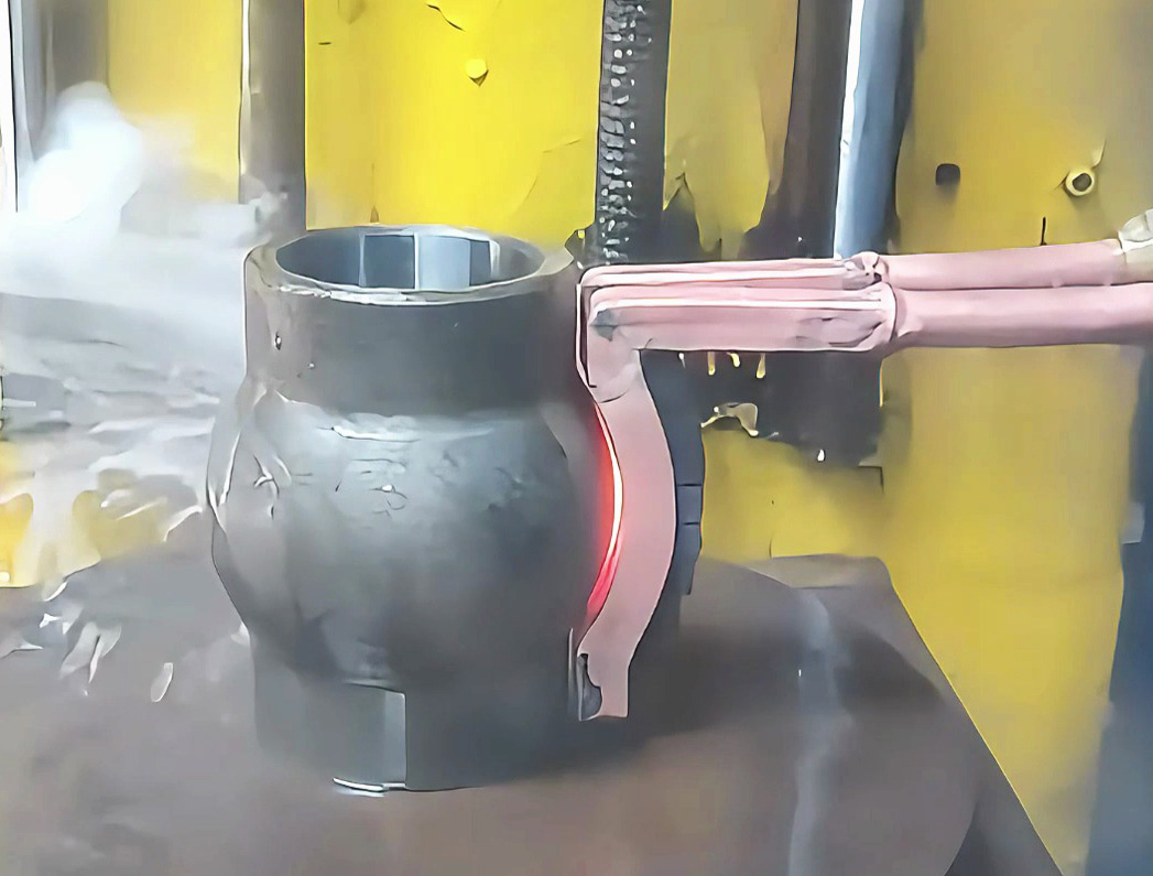 圆弧球面淬火精准方案！海瑞拓高频淬火机床，球面无变形硬度拉满(图1)