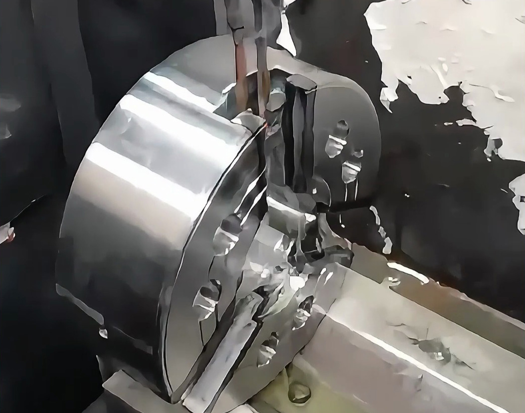 油压卡盘槽高频淬火设备实战演示 卡盘槽淬火效率惊人