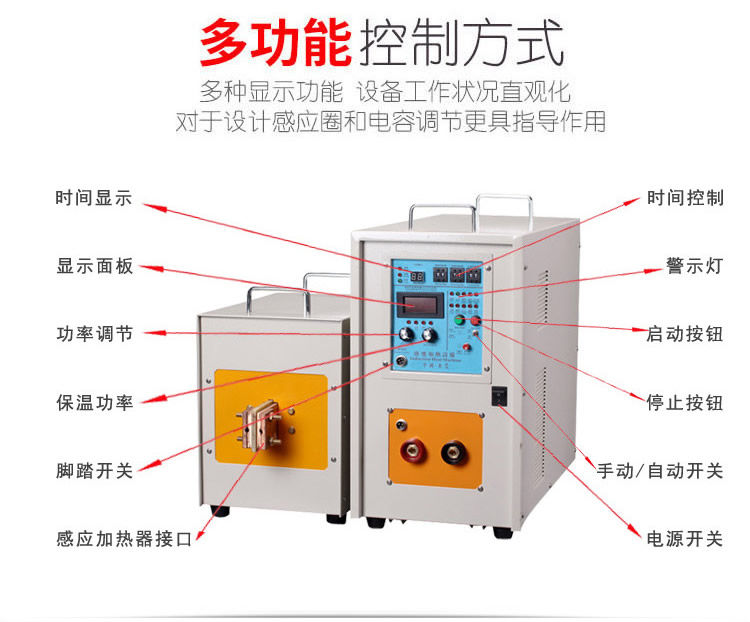 高频感应加热设备功能键指示说明