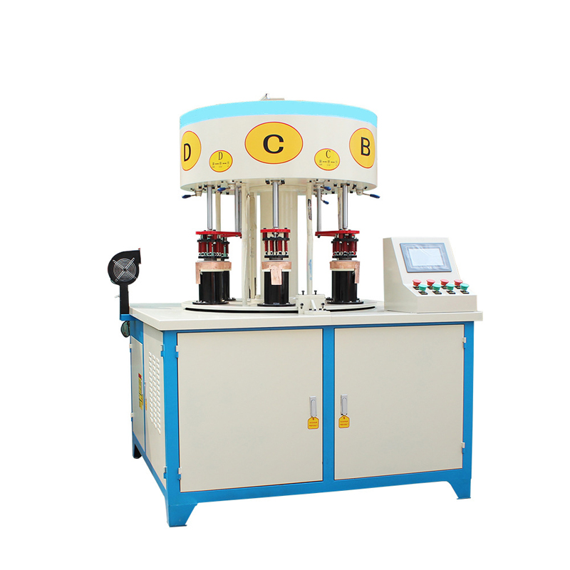 6-station induction welding equipment for copper tuber kettle